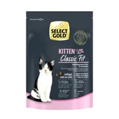 Mokra karma dla kotów - SELECT GOLD Kitten Drób z łososiem 300 g - miniaturka - grafika 1