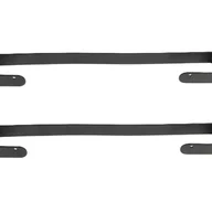 Wieszaki łazienkowe - Wieszak łazienkowy Jumi ścienny loft na ręczniki czarny 50cm 2szt - miniaturka - grafika 1