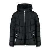 Kurtki i płaszcze dla chłopców - CMP - Wyściełana kurtka dziecięca ze stałym kapturem, Czarny, 140 - miniaturka - grafika 1