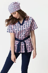 Bluza Medyczna Ava Pudrowy Róż Rozmiar: XS - Odzież medyczna - miniaturka - grafika 5