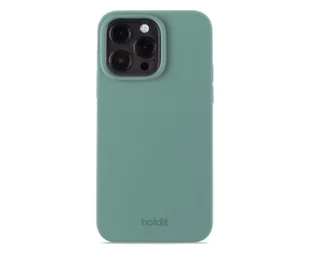 Holdit Silicone Case iPhone 15 Pro Max Moss Green - Etui i futerały do telefonów - miniaturka - grafika 1