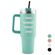 Kubki termiczne - DUŻY, REKLAMOWY KUBEK TERMICZNY Spersonalizowany TWÓJ GRAWER, TWOJE LOGO, 4 KOLORY, 1200 ML - miniaturka - grafika 1