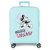 Walizki - Disney Mickey Friendly Walizka kabiny Turkusowy 40x55x20 cms Twarde mocowanie ABS Wbudowany 38,4l 2,82 kg 4 koła Podwójne Bagaż Ręczny, niebieski, Talla única, Walizka kabinowa - miniaturka - grafika 1