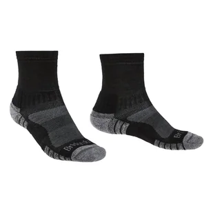 Męskie skarpety trekkingowe Bridgedale Lightweight Merino Performance 3/4 Crew black/silver - 44-47 - Skarpetki męskie - miniaturka - grafika 1