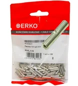 Kostki, złączki, wtyczki - Erko Końcówka (tulejka) łącząca Cu KLA 1-15 /100szt./ KLA_1-15/1 - miniaturka - grafika 1