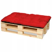 Poduszki ogrodowe - Poduszka Na Paletę, Meble Z Palet 120X80 Czerwony - miniaturka - grafika 1