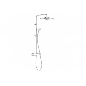 KLUDI 6809805-00 LOGO DUAL SHOWER SYSTEM z termostatem, 1 S, głowica kwadrat - Zestawy prysznicowe - miniaturka - grafika 1