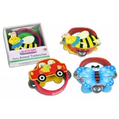 Instrumenty perkusyjne - Bontempi BONTEMPI PLAY TAMBURYN Z 6 CYMBAŁKAMI 12 CM 041-561510 - miniaturka - grafika 1
