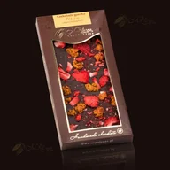 Batoniki - Czekolada gorzka 70,4% pigwa i truskawka 85 g M.Pelczar Chocolatier M00-3DA8-104FD - miniaturka - grafika 1