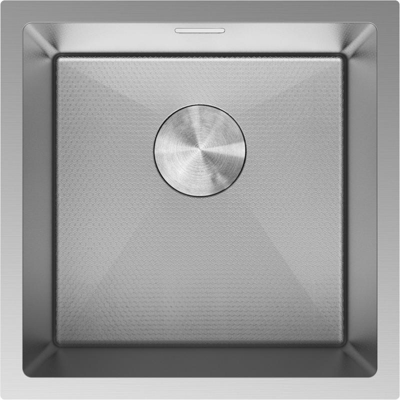 Mexen Trixo zlewozmywak stalowy 1-komorowy 440 x 440 mm, inox HC - 6413441000-01HC