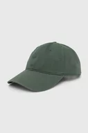 Czapki męskie - Pepe Jeans czapka z daszkiem bawełniana kolor zielony gładka - miniaturka - grafika 1