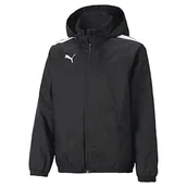 Kurtki i płaszcze dla chłopców - Puma Uniseks - Dzieci Teamliga All Weather Jkt Jr Kurtka, Czarny, 116 cm - miniaturka - grafika 1