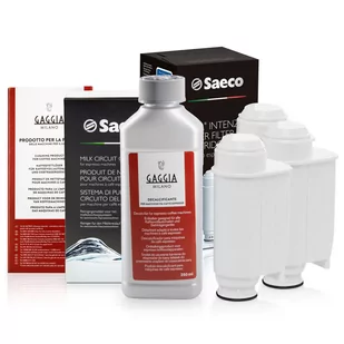 Zestaw Do Saeco Philips, Intenza+ 3 szt, Odkamieniacz CA6700/00 250ml, Środek do Obiegu Mleka CA6705/60, Tabletki Czyszczące CA6704/60 - Akcesoria i części do ekspresów do kawy - miniaturka - grafika 1