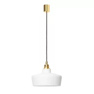 Lampy sufitowe - Kaspa Kuchenna lampa wisząca LONGIS 10880105 szklana nowoczesna biała - miniaturka - grafika 1