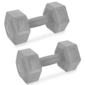 Hantle i ciężarki - Spokey, Zestaw Hantli 2x3 kg DGY, Monster, szare - miniaturka - grafika 1