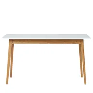 Stoły - Stół rozkładany Frisk 140 cm, biały, rozsuwany blat - miniaturka - grafika 1