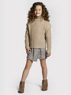 Mayoral Komplet sweter i sukienka 7918 Beżowy Regular Fit - Swetry dla chłopców - miniaturka - grafika 1