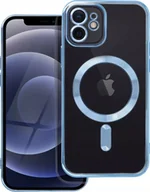 Etui i futerały do telefonów - OEM Futerał ELECTRO MAG COVER kompatybilny z MagSafe do IPHONE 12 niebieski - miniaturka - grafika 1