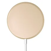 Ładowarki do telefonów - Crong Ładowarka indukcyjna MagSpot Wireless Charger MagSafe 15W Złoty - miniaturka - grafika 1