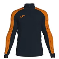Bluzy męskie - Joma Bluza męska Elite Ix Sweatshirt, czarna pomarańczowa, XL - miniaturka - grafika 1