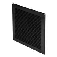 Kratki wentylacyjne - Osłona wentylacyjna 25 x 25 czarny - miniaturka - grafika 1