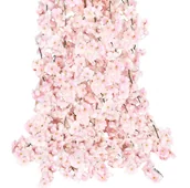 Sztuczne kwiaty - Sztuczne pnącze kwiaty wiśni do girlandy 1szt różowe dekoracyjne ozdobne wystrój - miniaturka - grafika 1