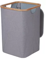 Kosze na bieliznę - Kosz Na Pranie 60 L Bambus Grey - miniaturka - grafika 1