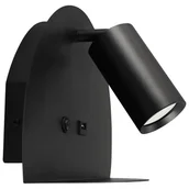 Lampy ścienne - Loftowy downlight ścienny Mobi 4189 Ideus spot do sypialni czarny - miniaturka - grafika 1