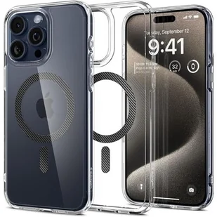 Etui APPLE IPHONE 15 PRO MAX Spigen Ultra Hybrid Mag MagSafe Carbon Fiber transparentne - Etui i futerały do telefonów - miniaturka - grafika 1