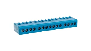 Simet Zacisk przyłącz na TS35 izolowany neutralny N 15-polowy 15x16mm2 niebieski 870N-15FS 89824003 89824003 - Inne akcesoria elektryczne - miniaturka - grafika 1