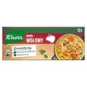 Buliony i przyprawy w kostkach - Knorr Rosół wołowy 12 x 10 g - miniaturka - grafika 1