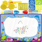 Maty edukacyjne - MATA WODNA DO MALOWANIA + PIECZĄTKI I FORMY AP-S6 - miniaturka - grafika 1