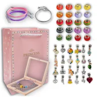 Prace ręczne dla dzieci - ZESTAW BIŻUTERII DO ROBIENIA BRANSOLETEK NASZYJNIKÓW PREZENT DLA DZIECI - miniaturka - grafika 1