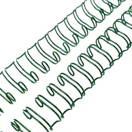 Okładki do laminatorów i bindownic - GRZBIET DRUTOWY do bindowania 7/8" ciemno-zielony - miniaturka - grafika 1