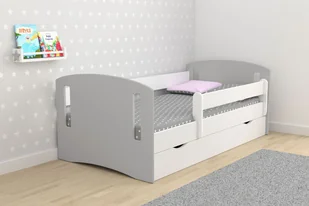 Elior Łóżko dziecięce z szufladą Pinokio 3X mix 80x180 - szare - Łóżka dla dzieci i młodzieży - miniaturka - grafika 1