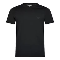 Koszulki męskie - Emporio Armani Męski T-shirt męski Crew Neck Rubber Pixel Logo T-Shirt, czarny, XL - miniaturka - grafika 1