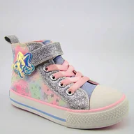 Buty dla dziewczynek - BEPPI 2205180 trampki dziecięce wysokie - miniaturka - grafika 1