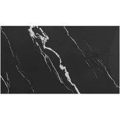 Brodziki prysznicowe - Rea Brodzik prysznicowy Magnum CARRARA BLACK 90x120 - miniaturka - grafika 1