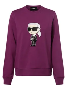 KARL LAGERFELD - Damska bluza nierozpinana, lila - Bluzy damskie - miniaturka - grafika 1