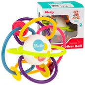 Zawieszki dla dzieci i niemowląt - GRYZAK KOLOROWY GRZECHOTKA KULA SENSORYCZNA SPIRALA KORALIKI PRZEPLTANKA - miniaturka - grafika 1