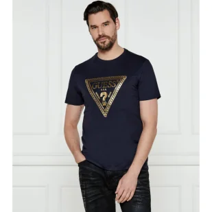 GUESS T-shirt CHAIN TRI LOG Regular Fit - Koszulki męskie - miniaturka - grafika 1