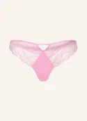 Majtki damskie - Calvin Klein Stringi Sensual Strech Lace rosa - miniaturka - grafika 1