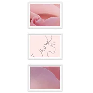 Ramki na zdjęcia - Zestaw białych ramek- galeria ramek na 3 zdjęcia + szablon - miniaturka - grafika 1