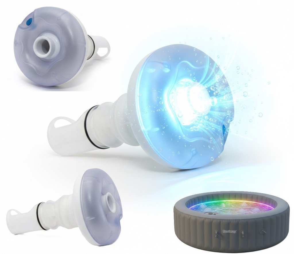 Bestway dysza ze światłem led kolorowe podświetlenie do spa  maldives