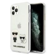 Etui i futerały do telefonów - Karl Lagerfeld Etui KLHCN65CKTR Apple iPhone 11 Pro Max hardcase Transparent Karl & Choupette KLD436CL - miniaturka - grafika 1