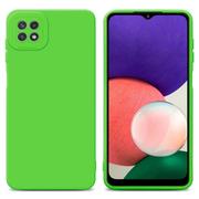 Etui i futerały do telefonów - Pokrowiec Etui Do Samsung Galaxy A22 5G w FLUID ZIELEŃ TPU Silikonowe Obudowa Ochronny Case Cover Cadorabo - miniaturka - grafika 1