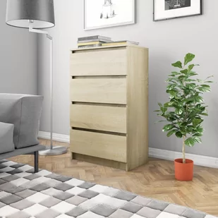 vidaXL Komoda, kolor dąb sonoma, 70x40x97 cm, płyta wiórowa - Komody - miniaturka - grafika 1