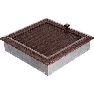 Kratki.pl kratka 22/22 oskar miedziany z żaluzją 22OMIX - Akcesoria kominkowe - miniaturka - grafika 1