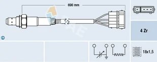 Sonda lambda FAE 77128 283 - Sondy lambda - miniaturka - grafika 1