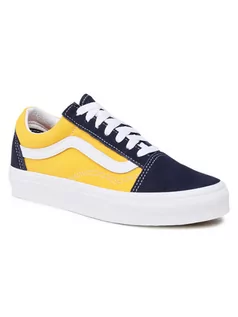 Trampki damskie - Vans Tenisówki Old Skool VN0A3WKT4PL1 Żółty - grafika 1